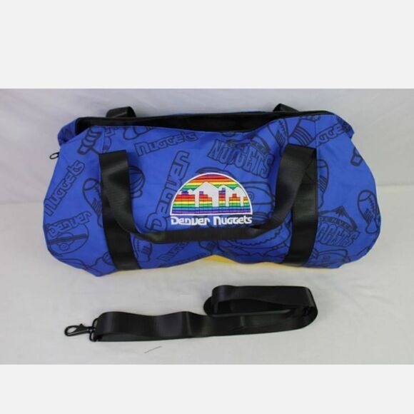 MITCHELL & NESS NBA HARDWOOD CLASSICS DENVER NUGGETS DUFFLE BAG NWOT - Picture 1 of 6